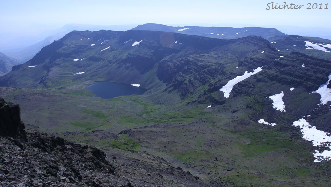 View towards Wildhorse Lake from the Steens Mountain Summit..........September 1, 2011.