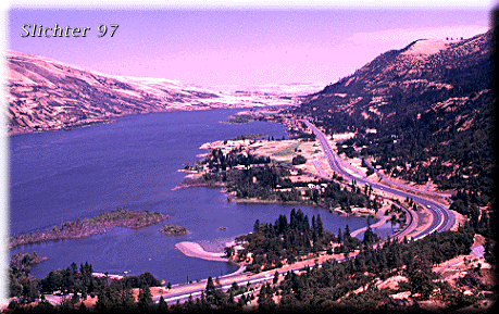 Columbia River Gorge viewed to the east from Rowena Overlook 